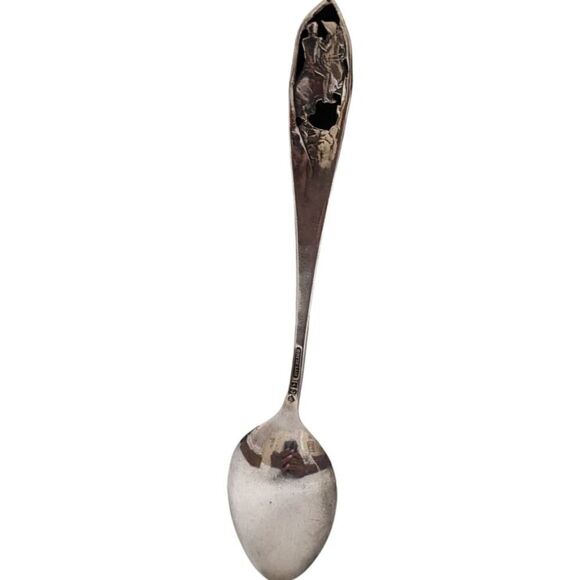 General Stonewall Jackson Sterling Silver Demitasse Souvenir Spoon 925 Vintage - Picture 3 of 5